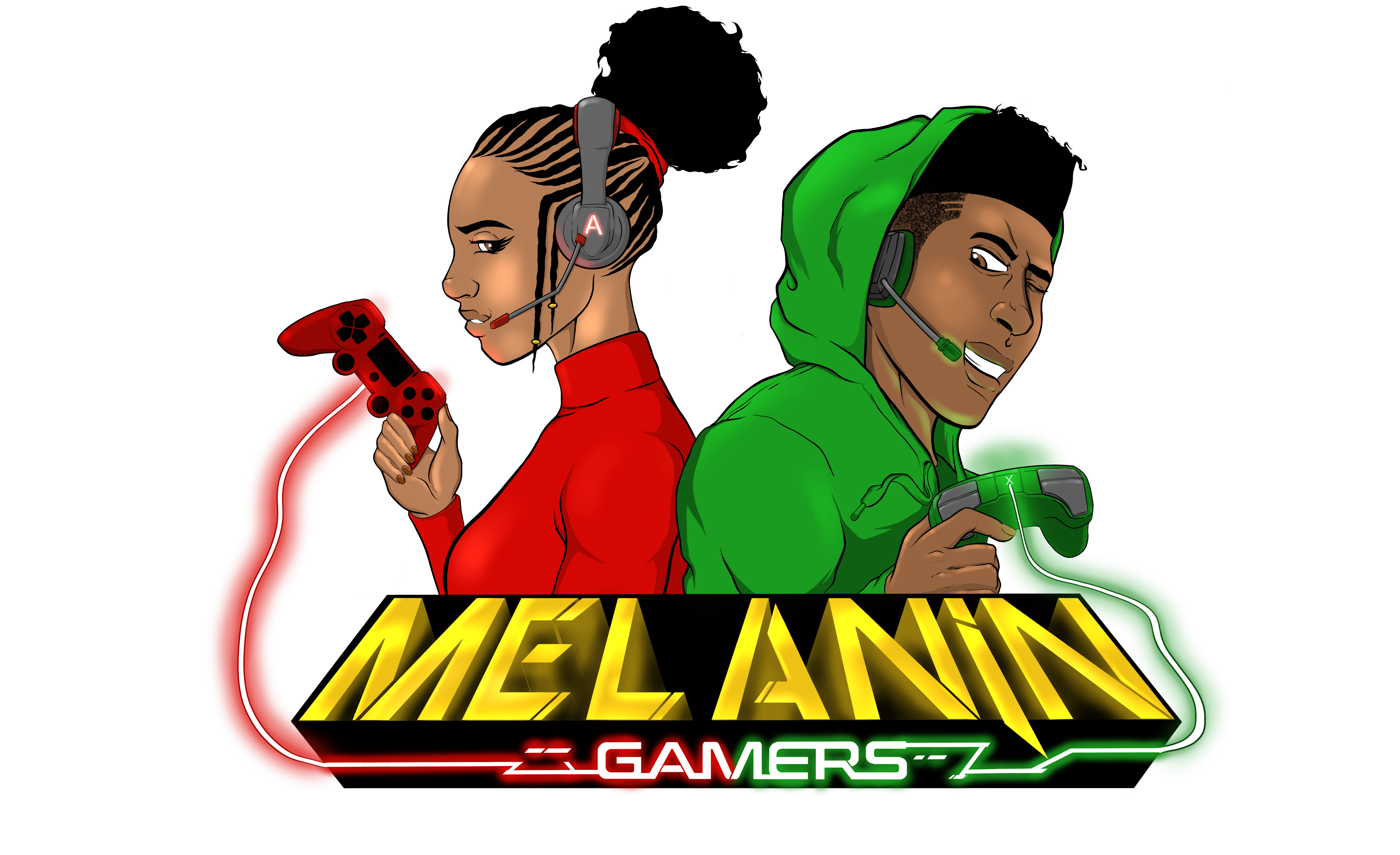 Logo for Melanin Gamers